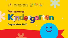 Welcome to kindergarten graphic